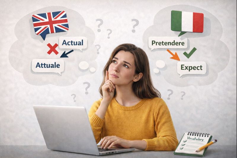 Italian vocabulary friends and false friends