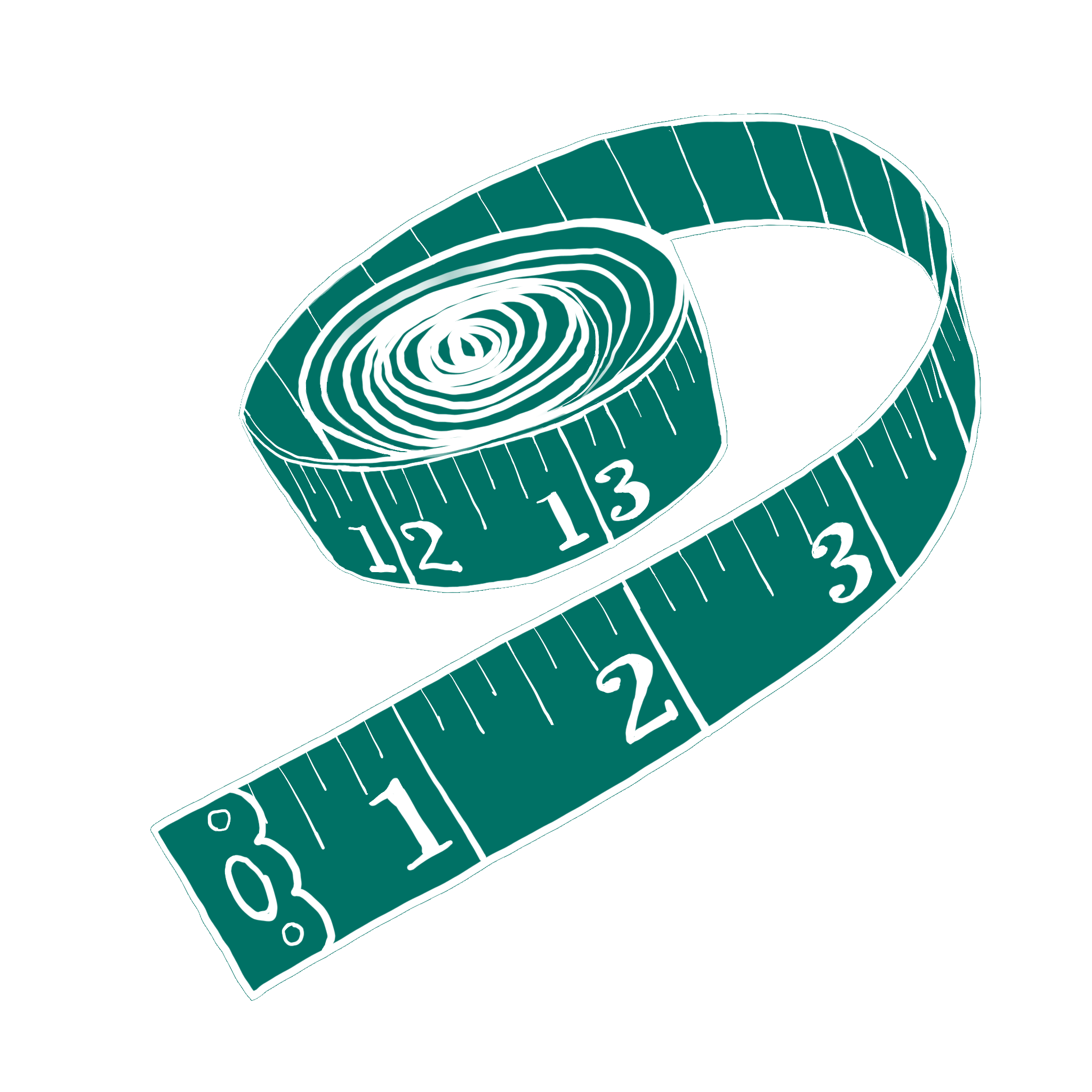 A measuring tape, for a course cut to your measure